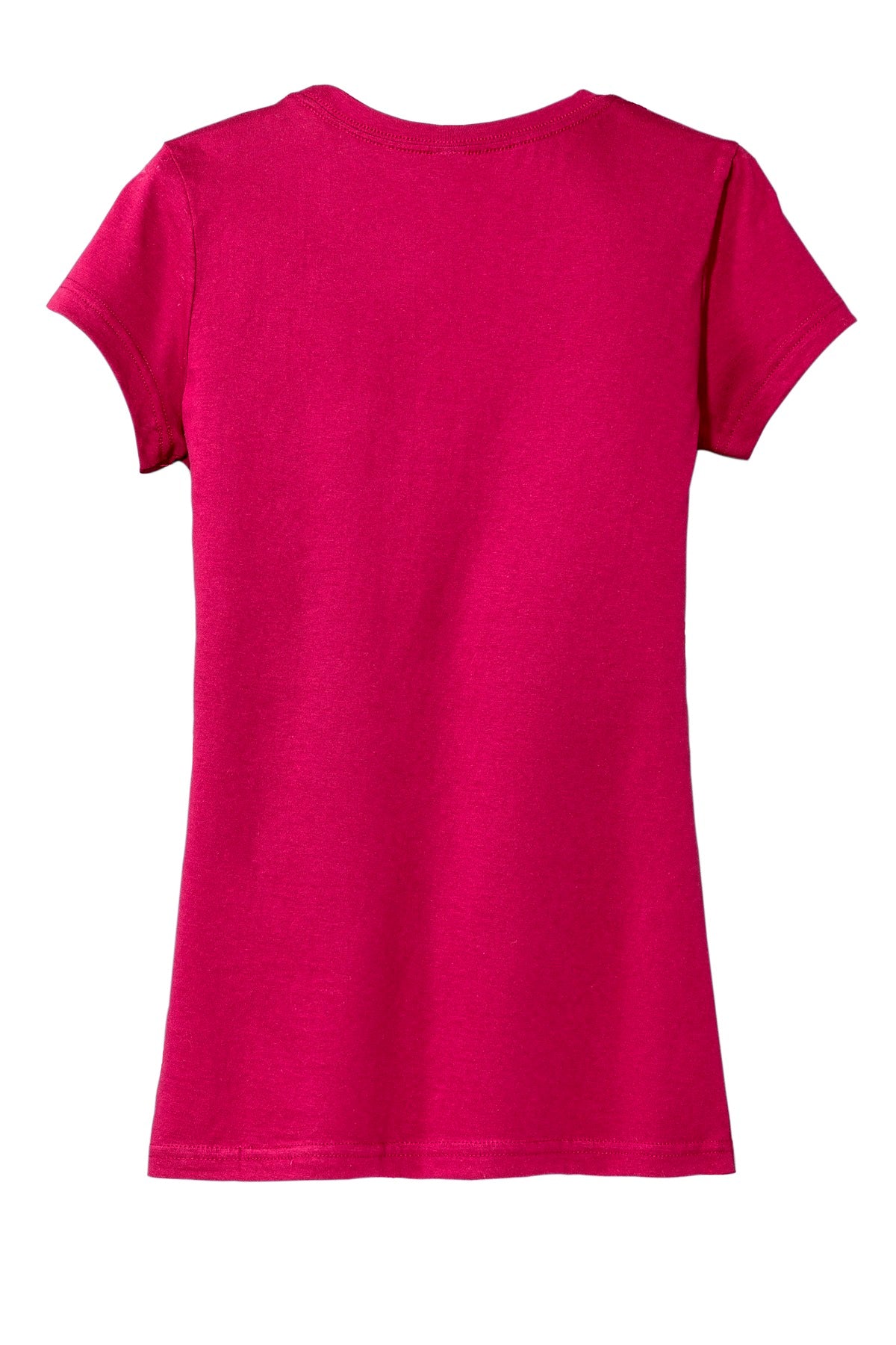 Rear View of Watermelon District Women's Fitted Very Important Tee . DT6001