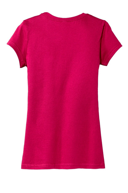 Rear View of Watermelon District Women's Fitted Very Important Tee . DT6001