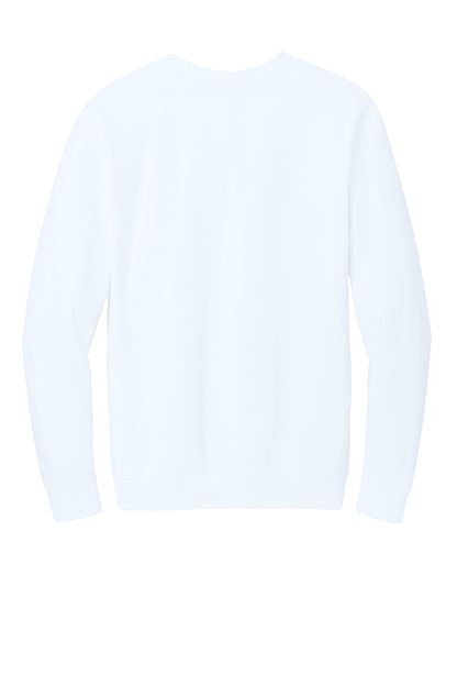 Rear View of White Comfort Colors Lightweight Crewneck Sweatshirt 1466