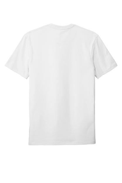 Rear View of White District Flex Tee DT7500