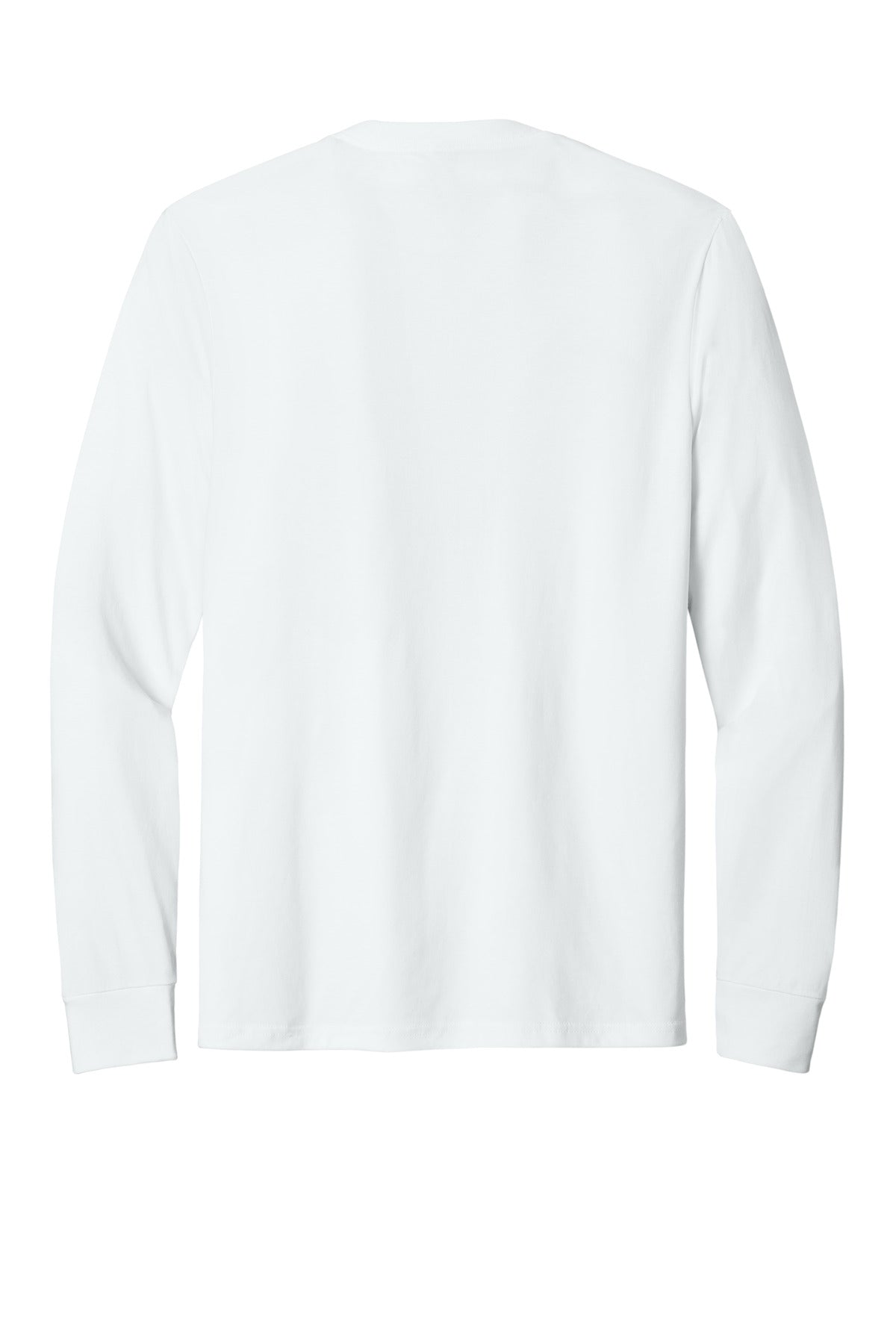 Rear View of White District Perfect Tri Long Sleeve Tee . DM132