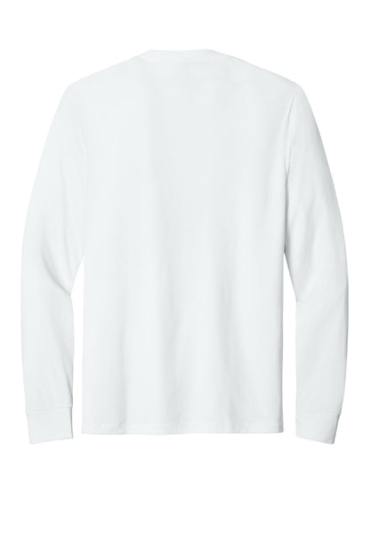 Rear View of White District Perfect Tri Long Sleeve Tee . DM132