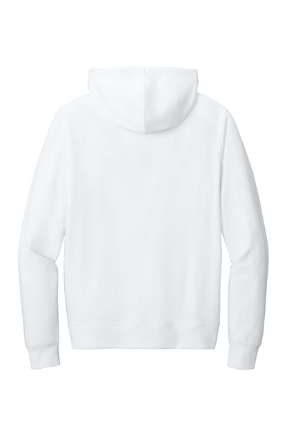 Rear View of White District Re-Fleece Full-Zip Hoodie DT8102