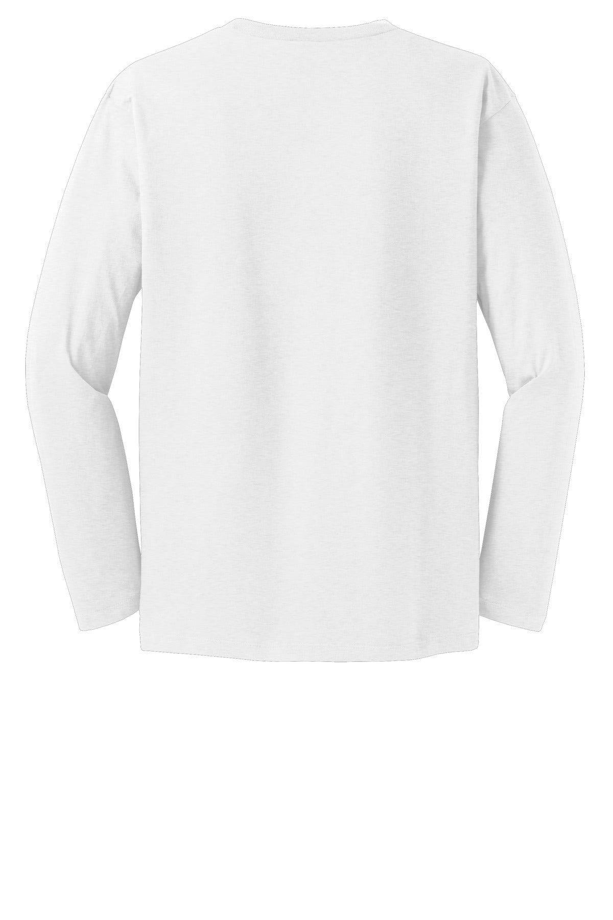 Rear View of White District Very Important Tee Long Sleeve. DT6200
