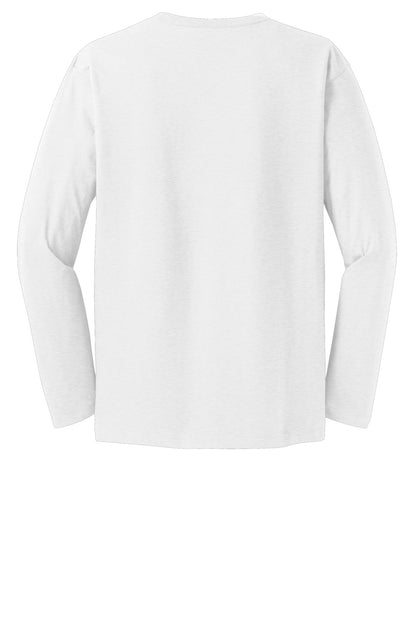 Rear View of White District Very Important Tee Long Sleeve. DT6200