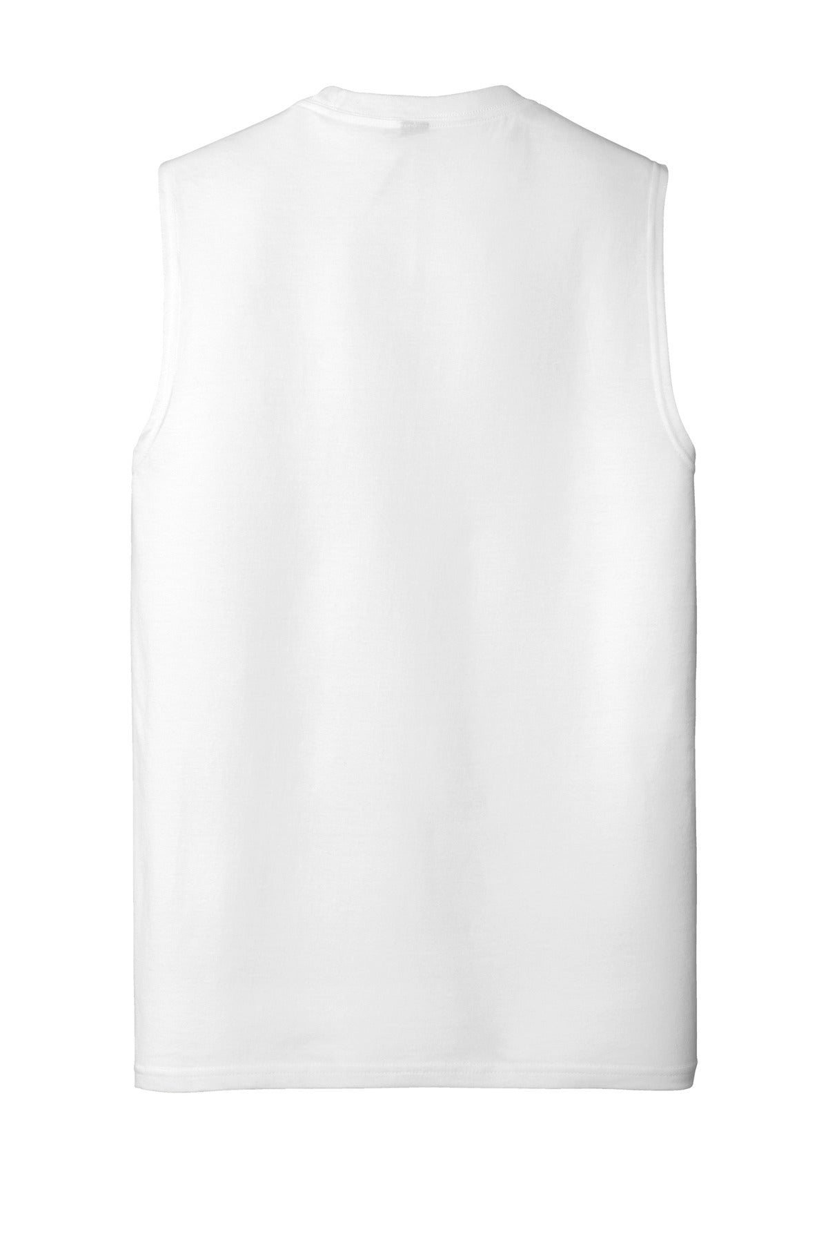 Rear View of White District V.I.T Muscle Tank DT6300