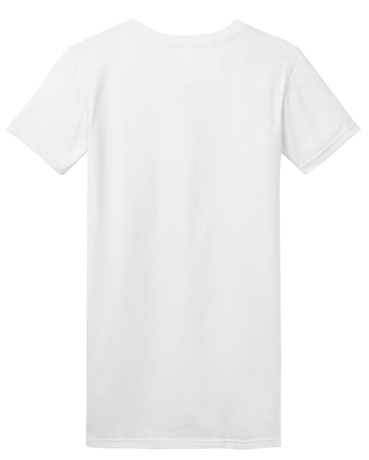 Rear View of White District Women's Fitted The Concert Tee DT5001