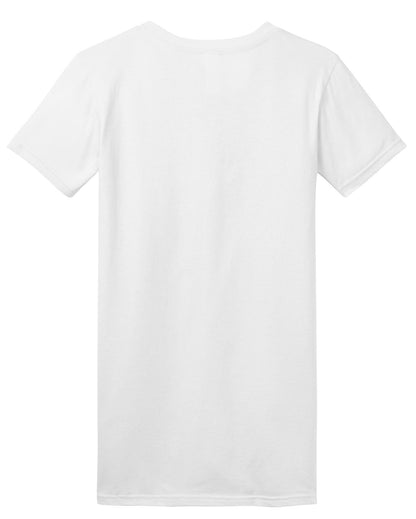 Rear View of White District Women's Fitted The Concert Tee DT5001