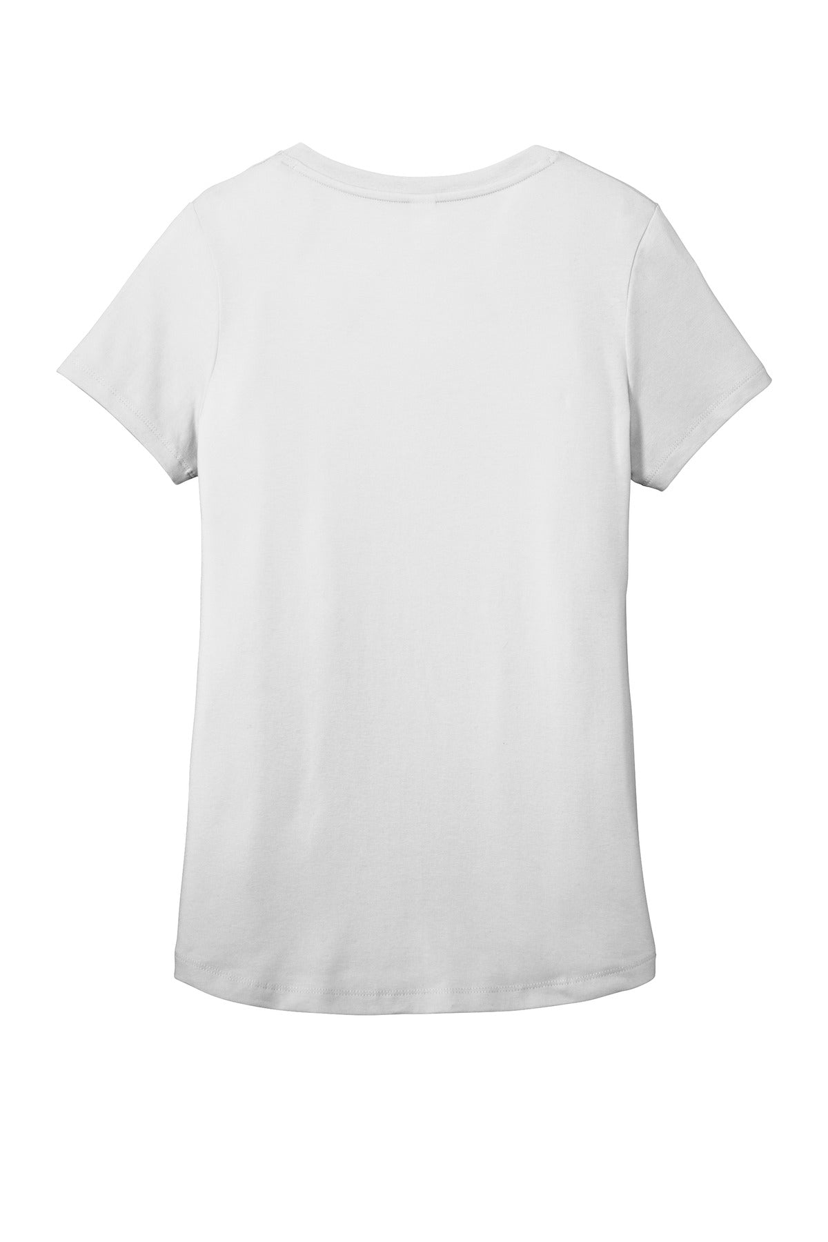 Rear View of White District Women's Flex Scoop Neck Tee DT7501