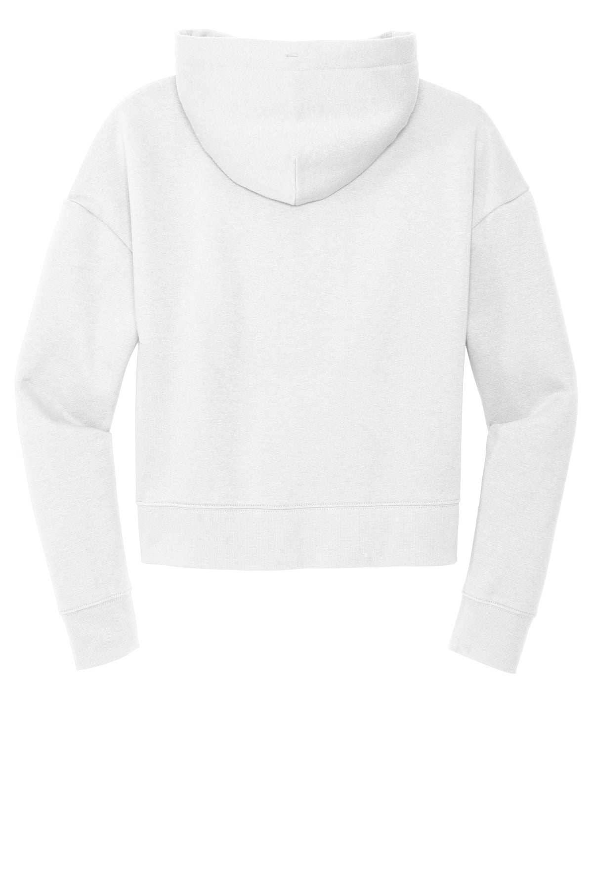 Rear View of White District Women's V.I.T. Fleece Hoodie DT6101