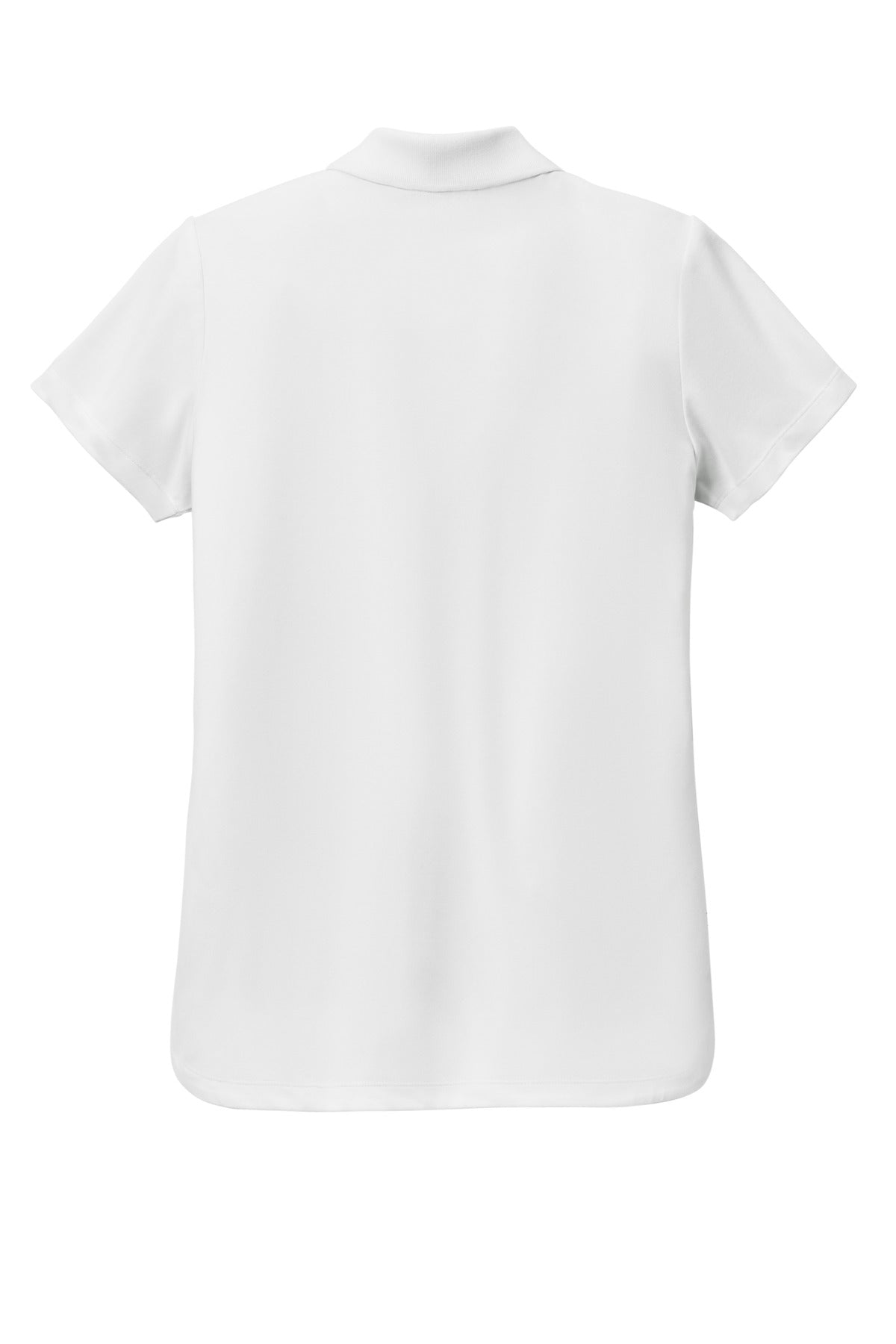Rear View of White Mercer+Mettle Women's Stretch Pique Polo MM1005