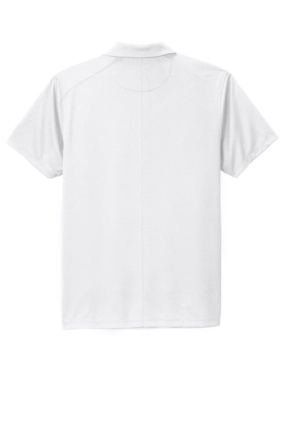 Rear View of White Nike Dry Essential Solid Polo NKBV6042