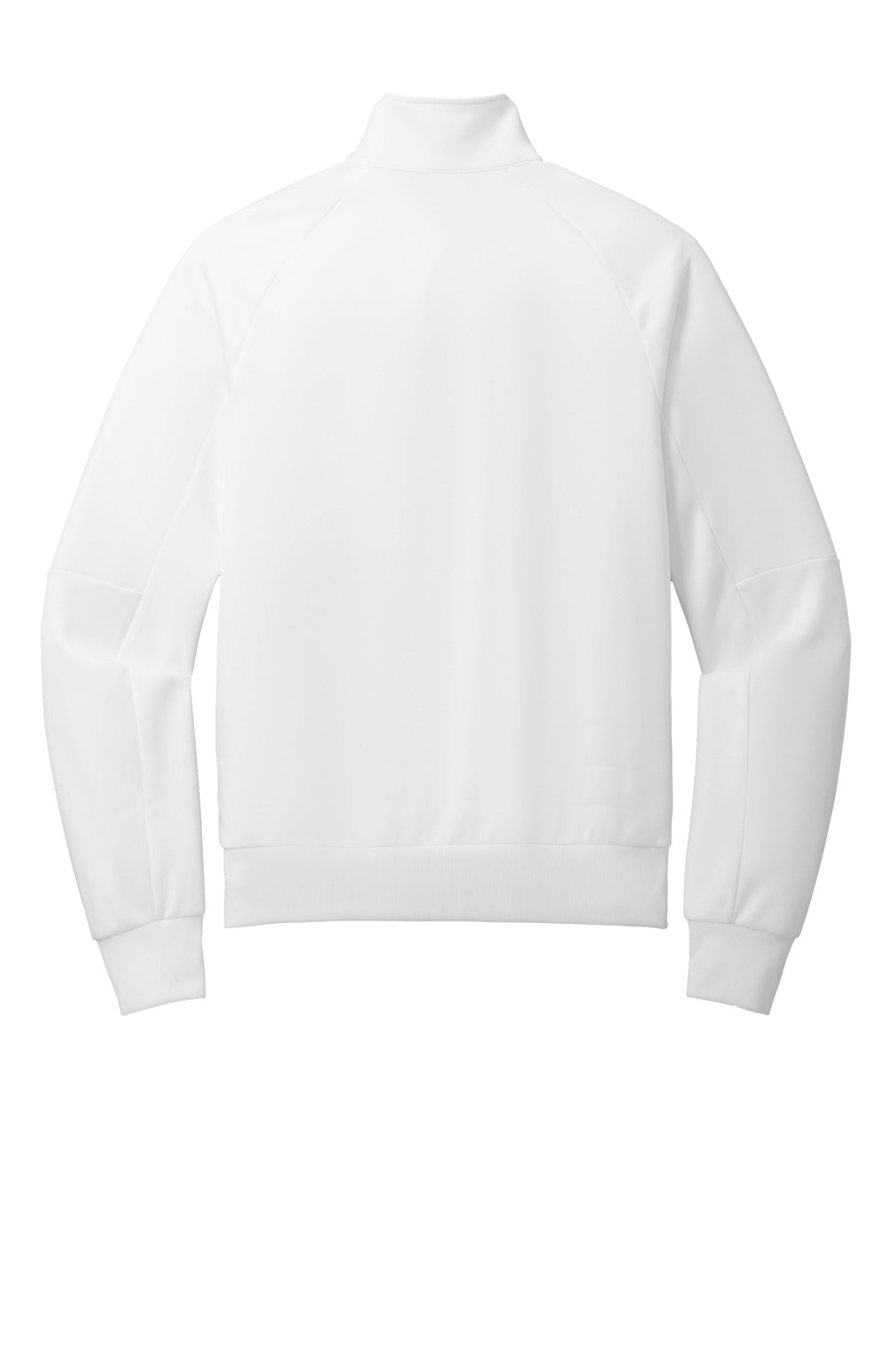 Rear View of White Nike Full-Zip Chest Swoosh Jacket NKFD9891