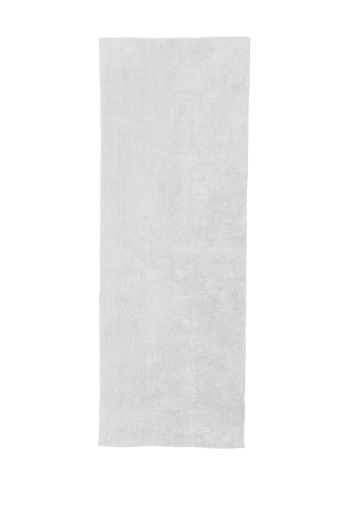 Rear View of White Port Authority Microfiber Stay Fitness Mat Towel TW21