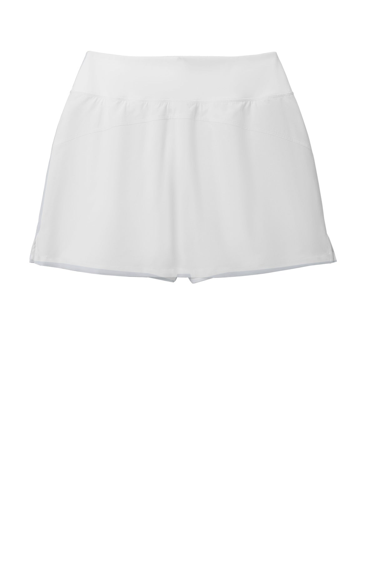 Rear View of White Sport-Tek Women's Repeat Skort LST486