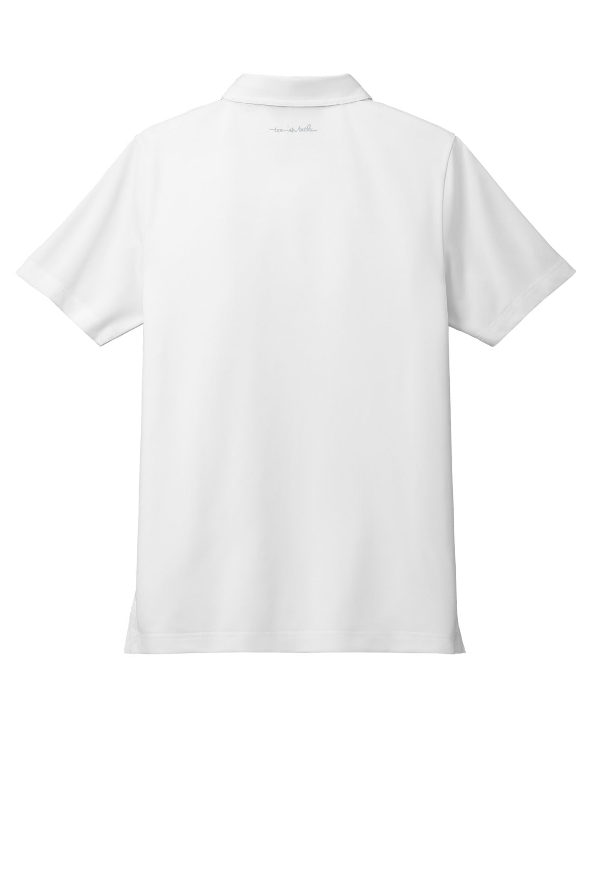Rear View of White TravisMathew Cabana Solid Polo TM1MAA370
