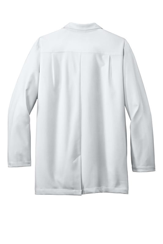 Rear View of White Wink Men's Consultation Lab Coat WW5072