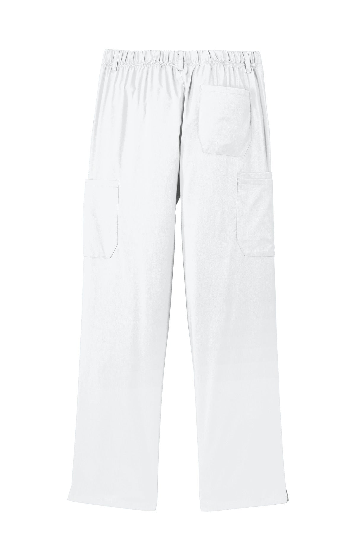 Rear View of White Wink Men's Premiere Flex Cargo Pant WW5058