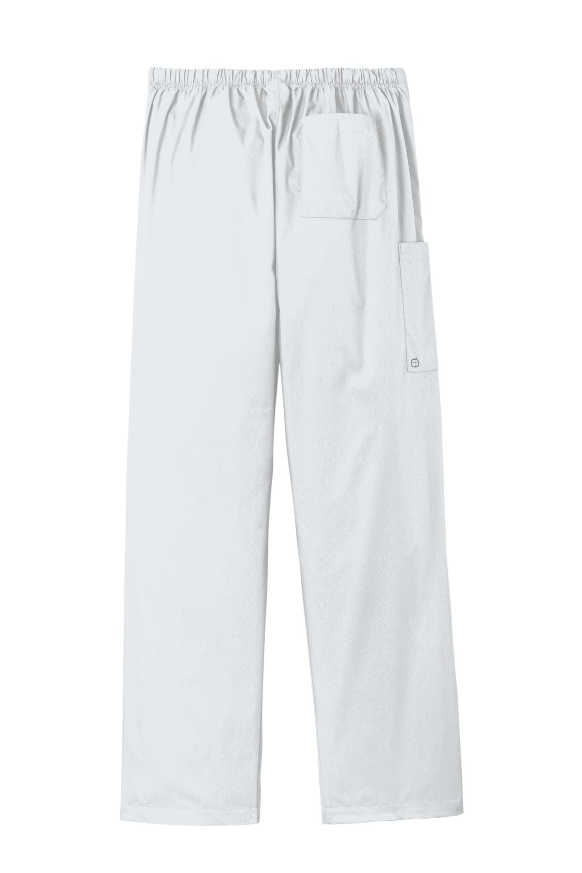 Rear View of White Wink Unisex Tall WorkFlex Cargo Pant WW3150T