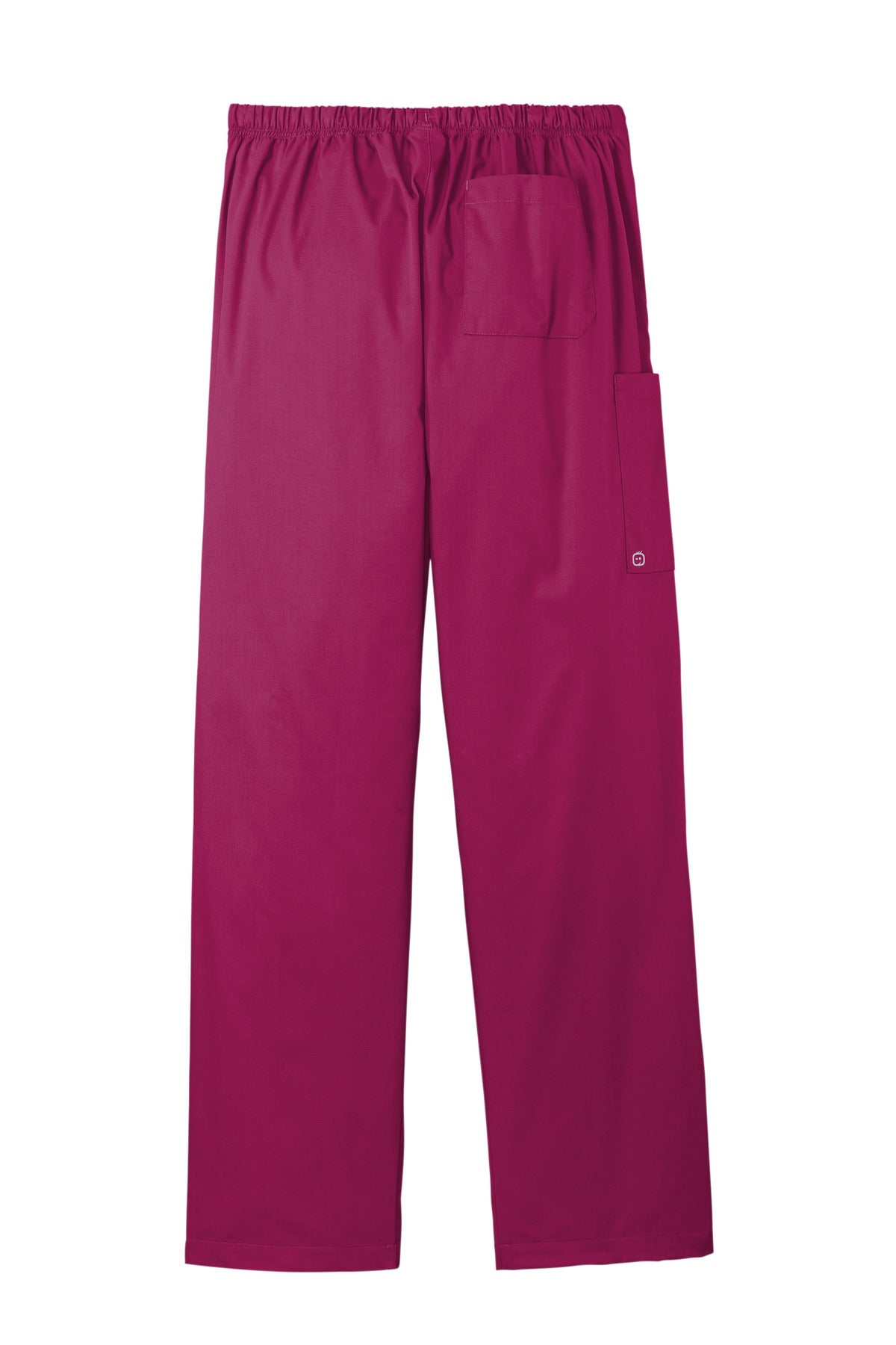 Rear View of Wine Wink Unisex Tall WorkFlex Cargo Pant WW3150T