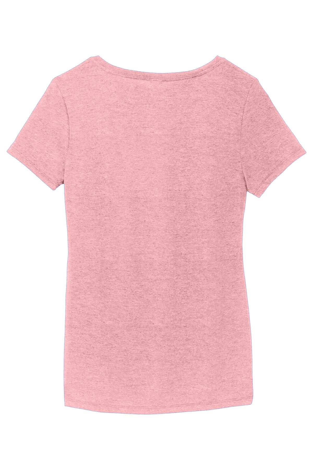 Rear View of WstriaHthr District Women's Perfect Tri V-Neck Tee. DM1350L