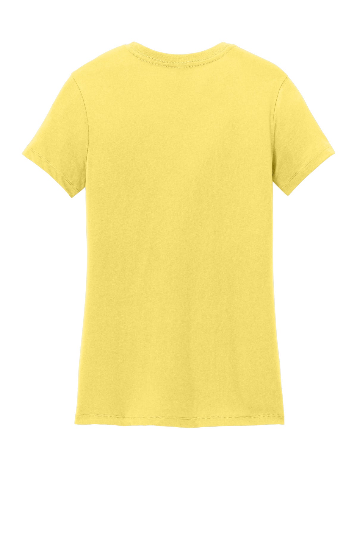 Rear View of Yellow District Women's Perfect Weight Tee. DM104L