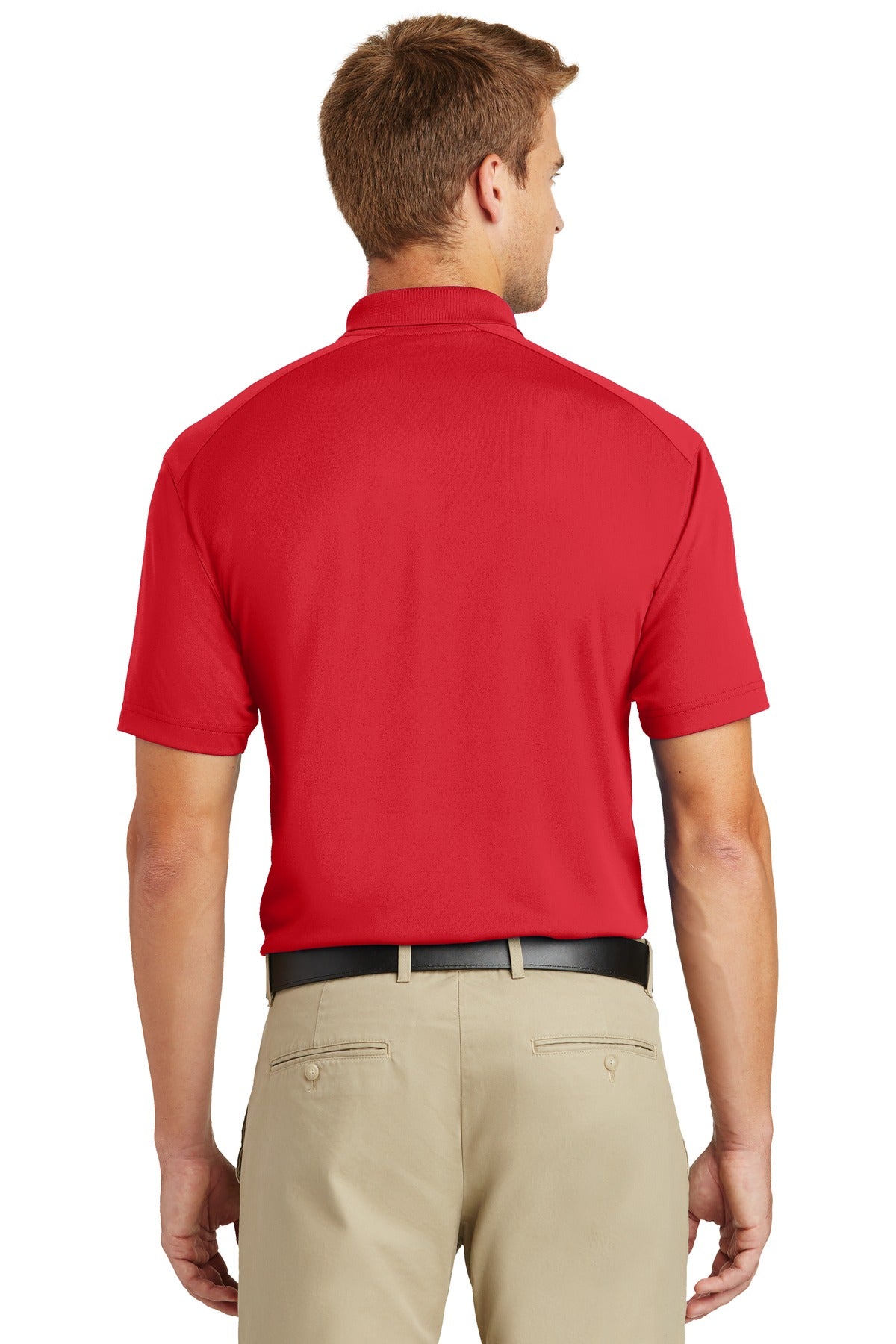 Red CornerStone Select Lightweight Snag-Proof Polo. CS418