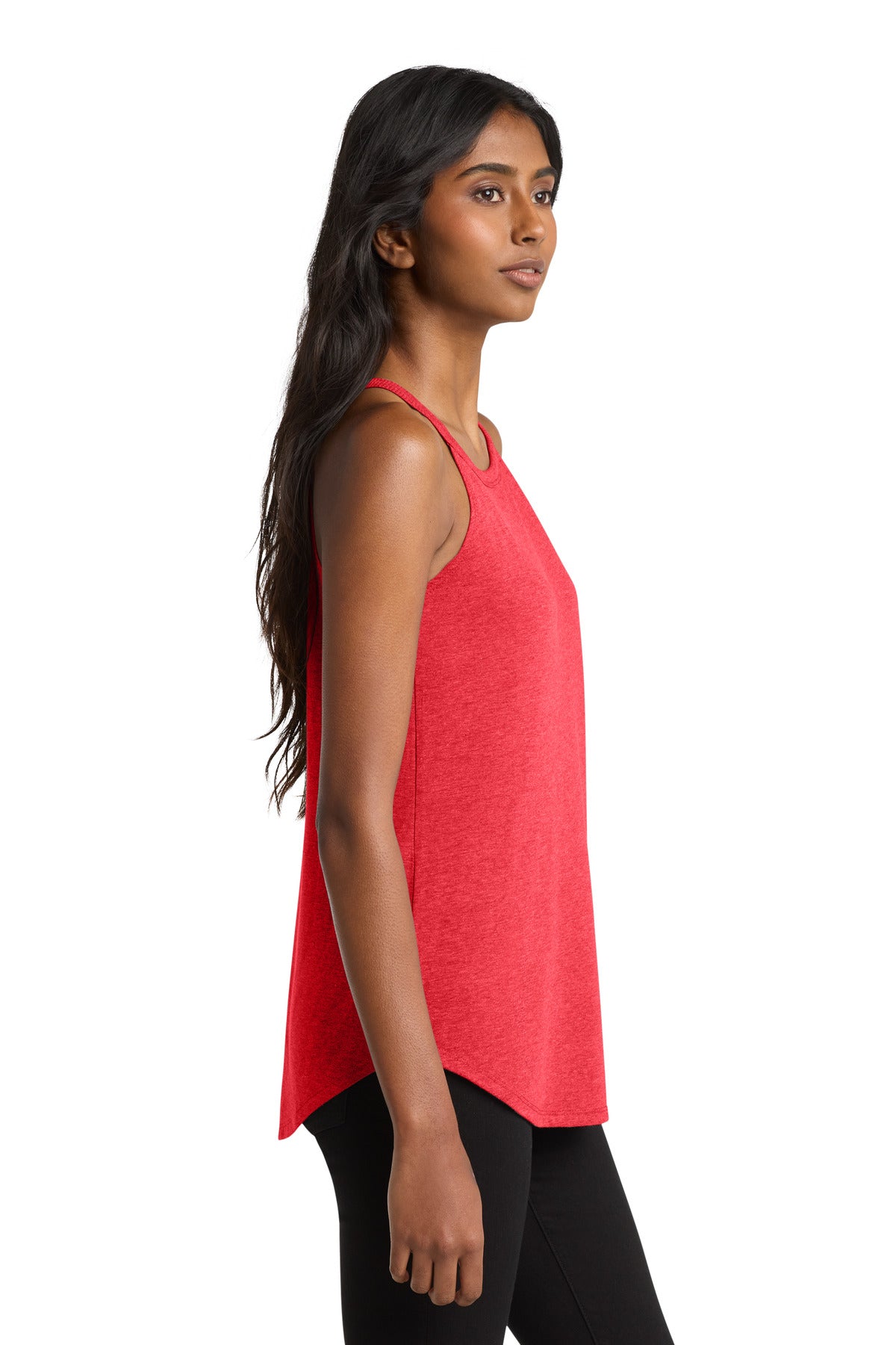 Red Frost District Women's Perfect Tri Rocker Tank. DT137L