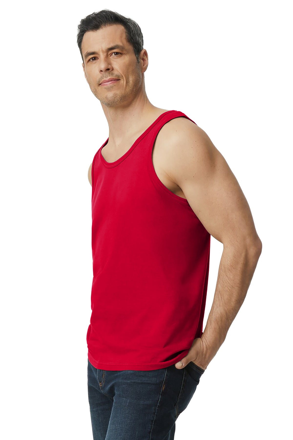 Red Gildan Softstyle Tank Top 64200