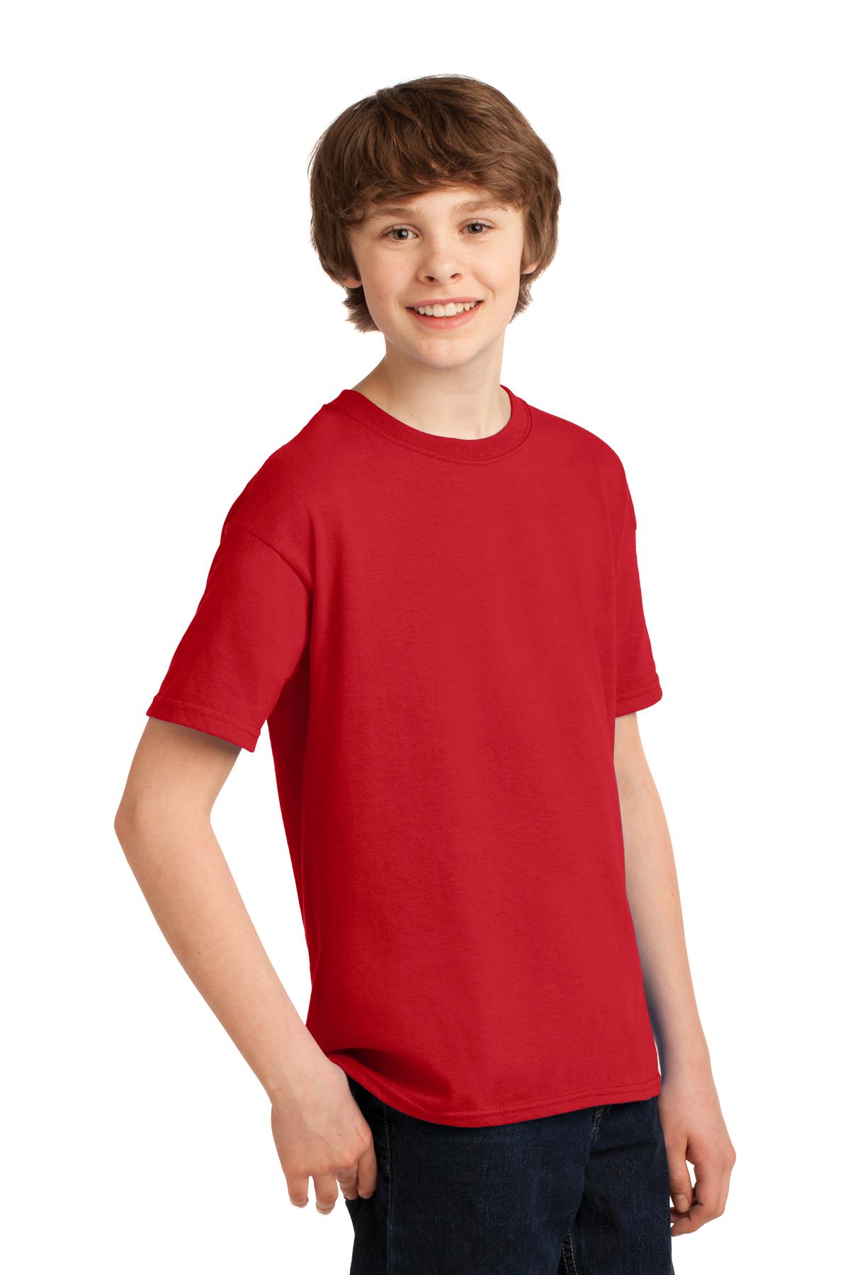 Red Gildan Youth Gildan Performance T-Shirt. 42000B