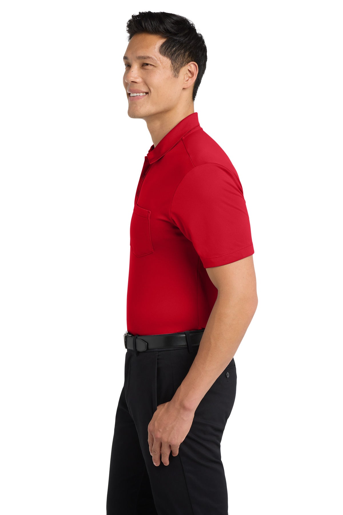 Red Port Authority Silk Touch Performance Pocket Polo. K540P