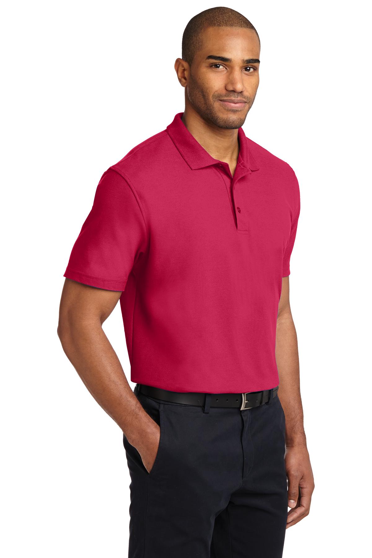 Red Port Authority Stain-Release Polo. K510