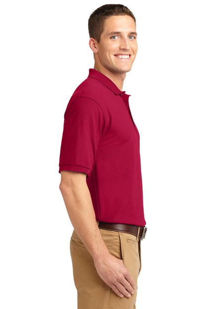 Red Port Authority Tall Silk Touch Polo. TLK500