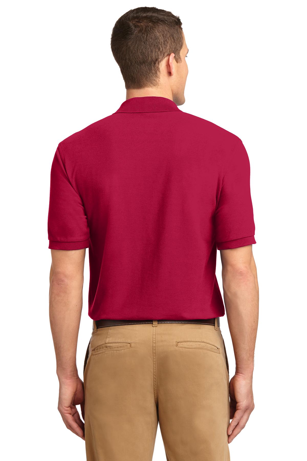 Red Port Authority Tall Silk Touch Polo. TLK500