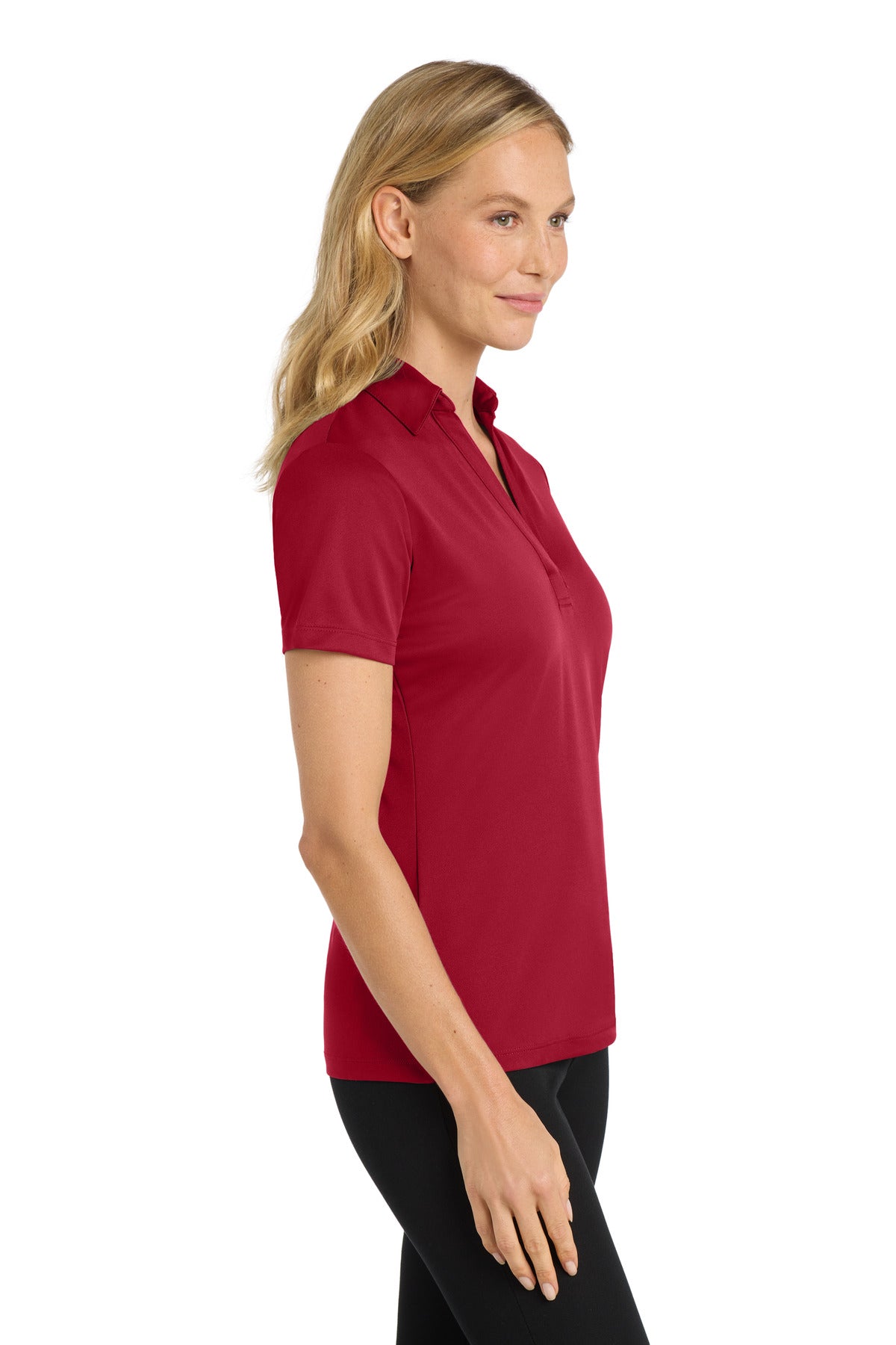 Red Port Authority Women's Silk Touch Performance Polo. L540