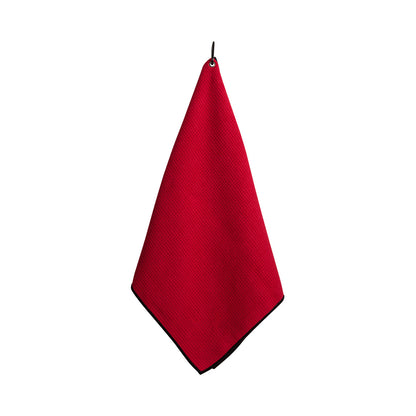 Red/Black Ahead Microfiber Golf Towel plain