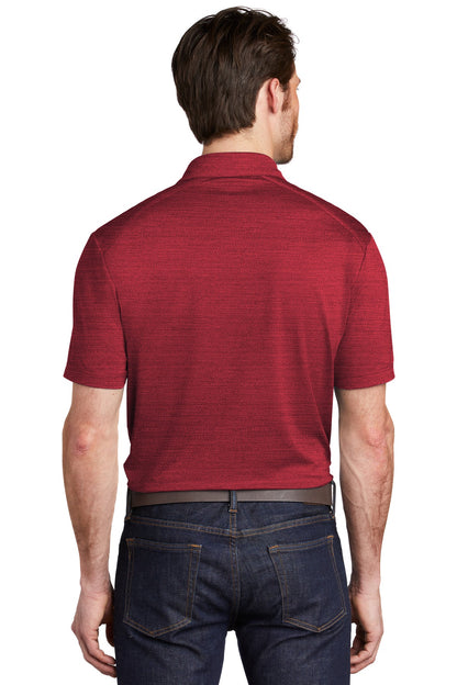 Red/Black Port Authority Stretch Heather Polo K583