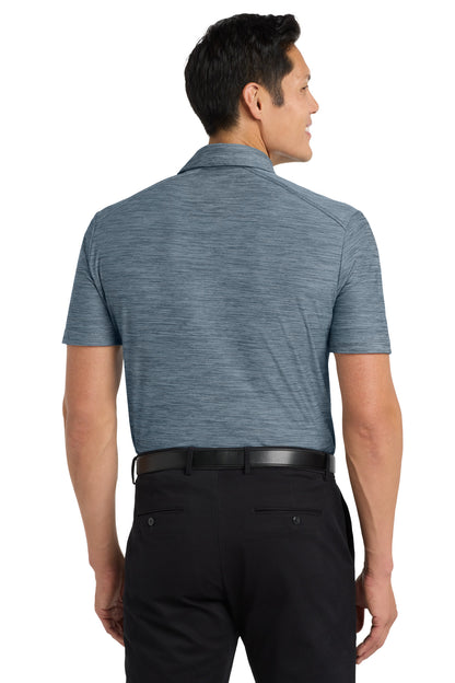 Reg Bl/Gsty Gy Port Authority Stretch Heather Polo K583