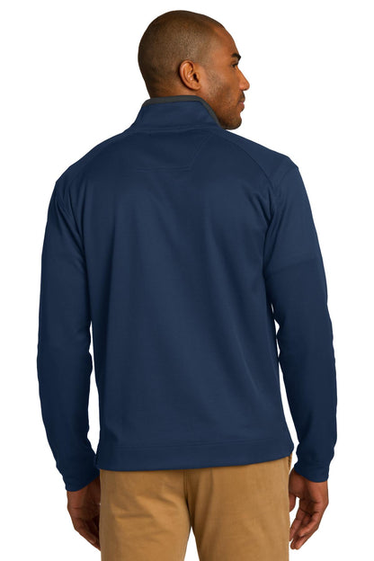 Reg Bl/Iron Gy Port Authority Vertical Texture 1/4-Zip Pullover. K805