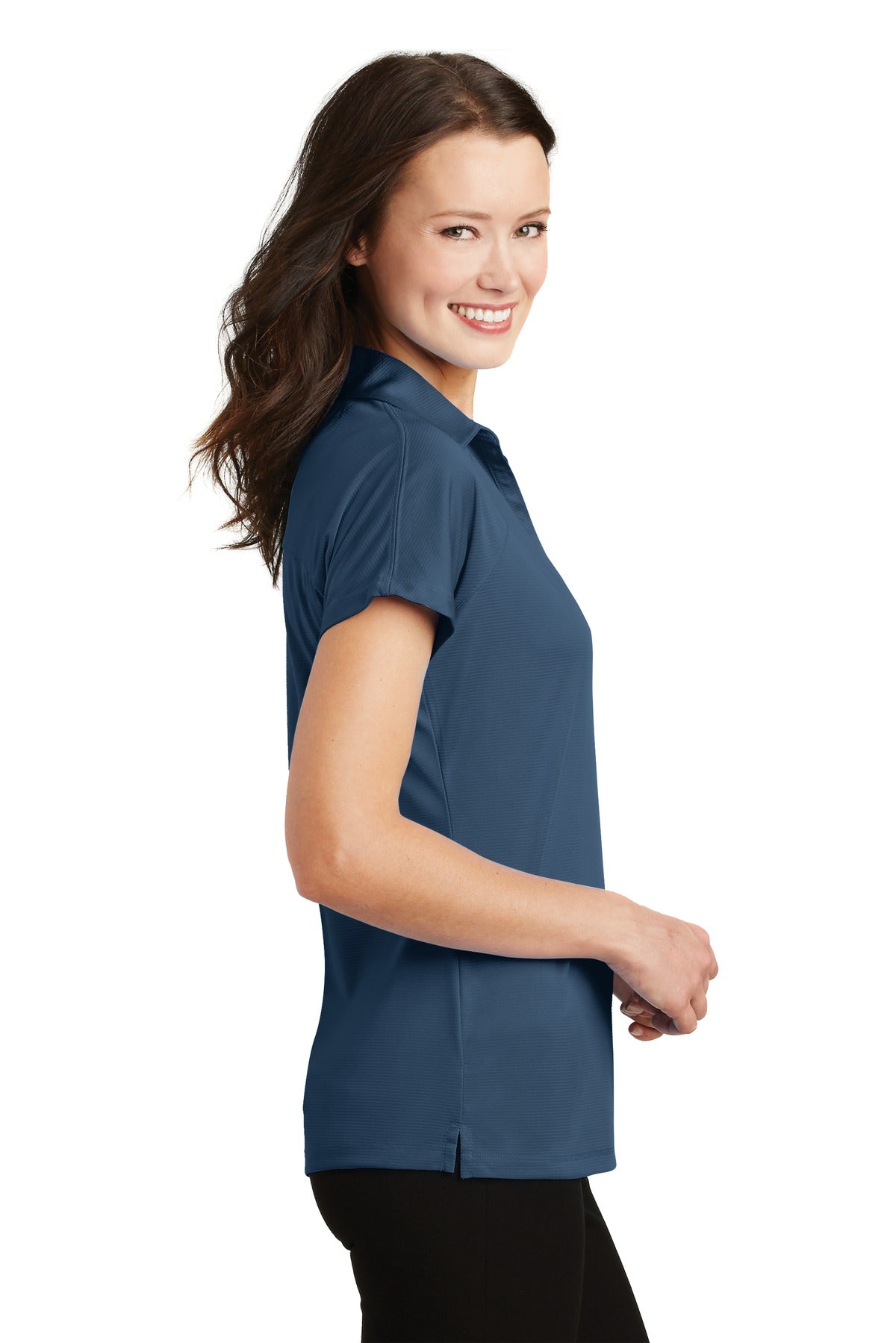 Regatta Blue Port Authority Women's Crossover Raglan Polo. L575
