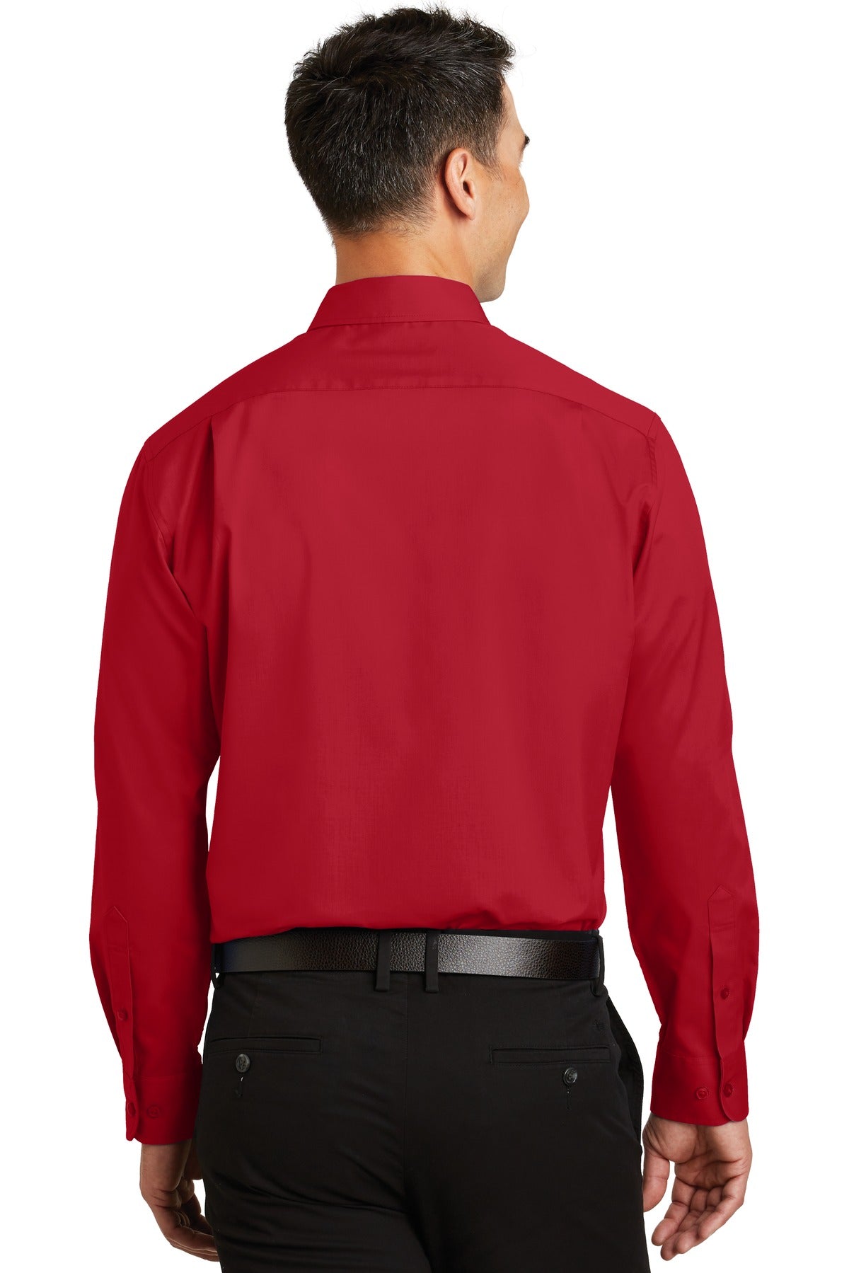 Rich Red Port Authority SuperPro Twill Shirt. S663