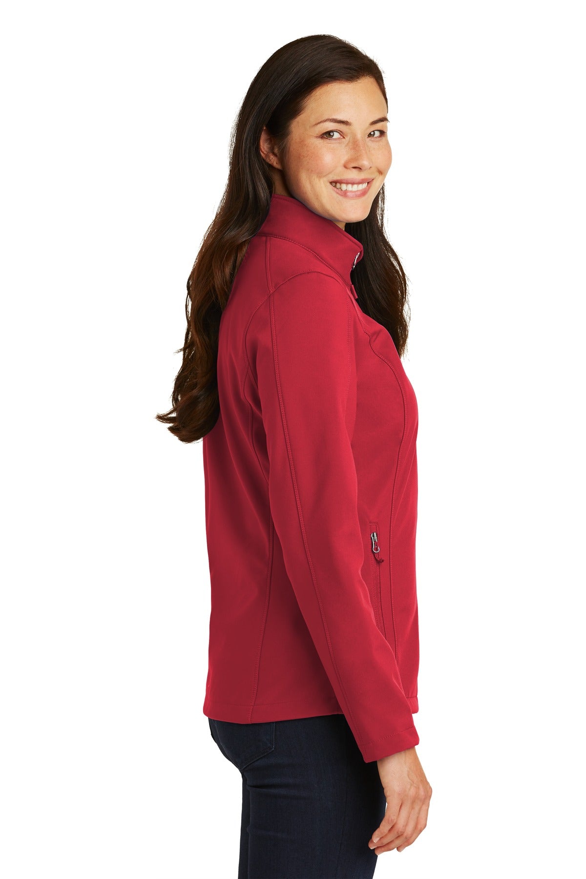 Rich Red Port Authority Women's Core Soft Shell Jacket. L317