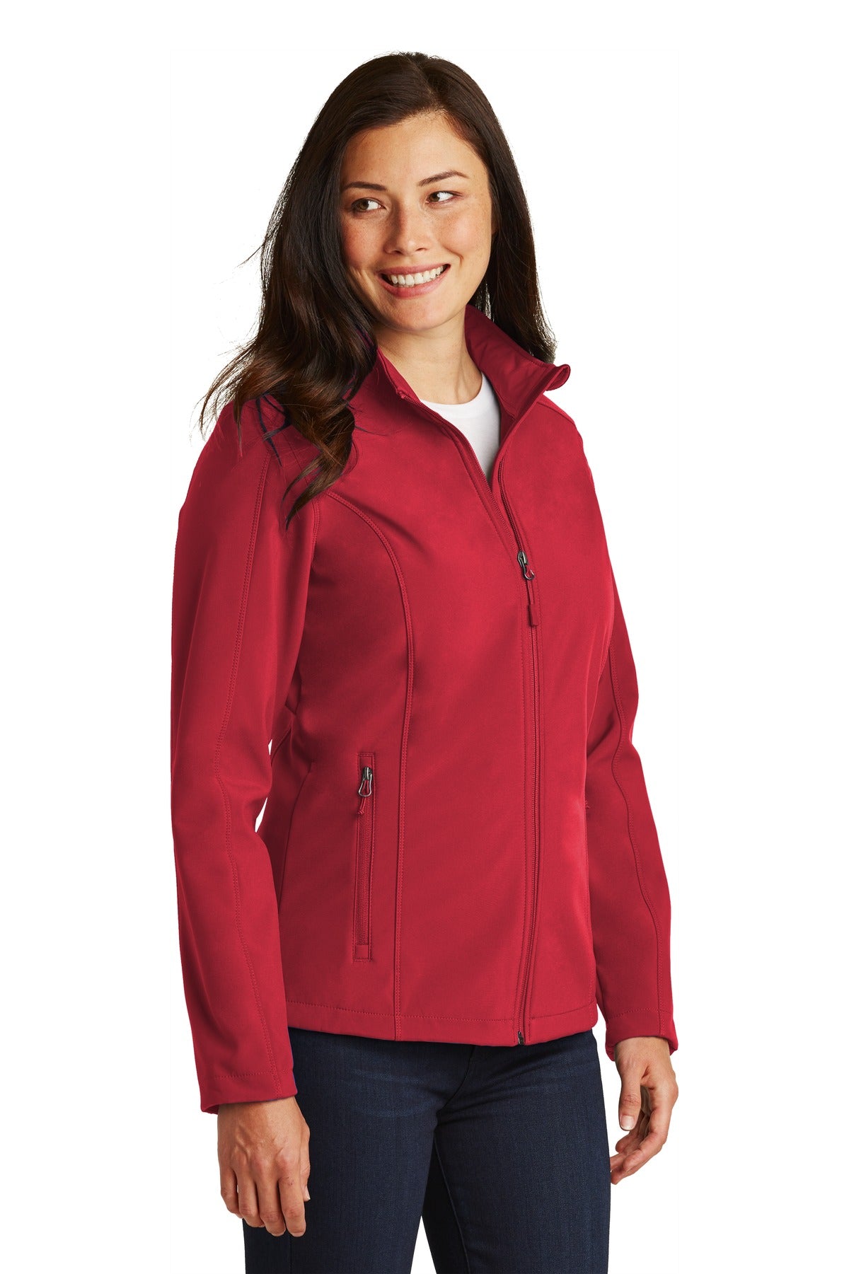 Rich Red Port Authority Women's Core Soft Shell Jacket. L317