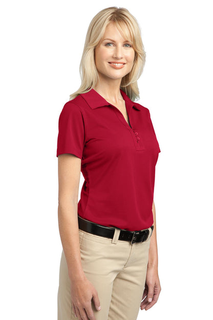 Rich Red Port Authority Women's Tech Pique Polo. L527