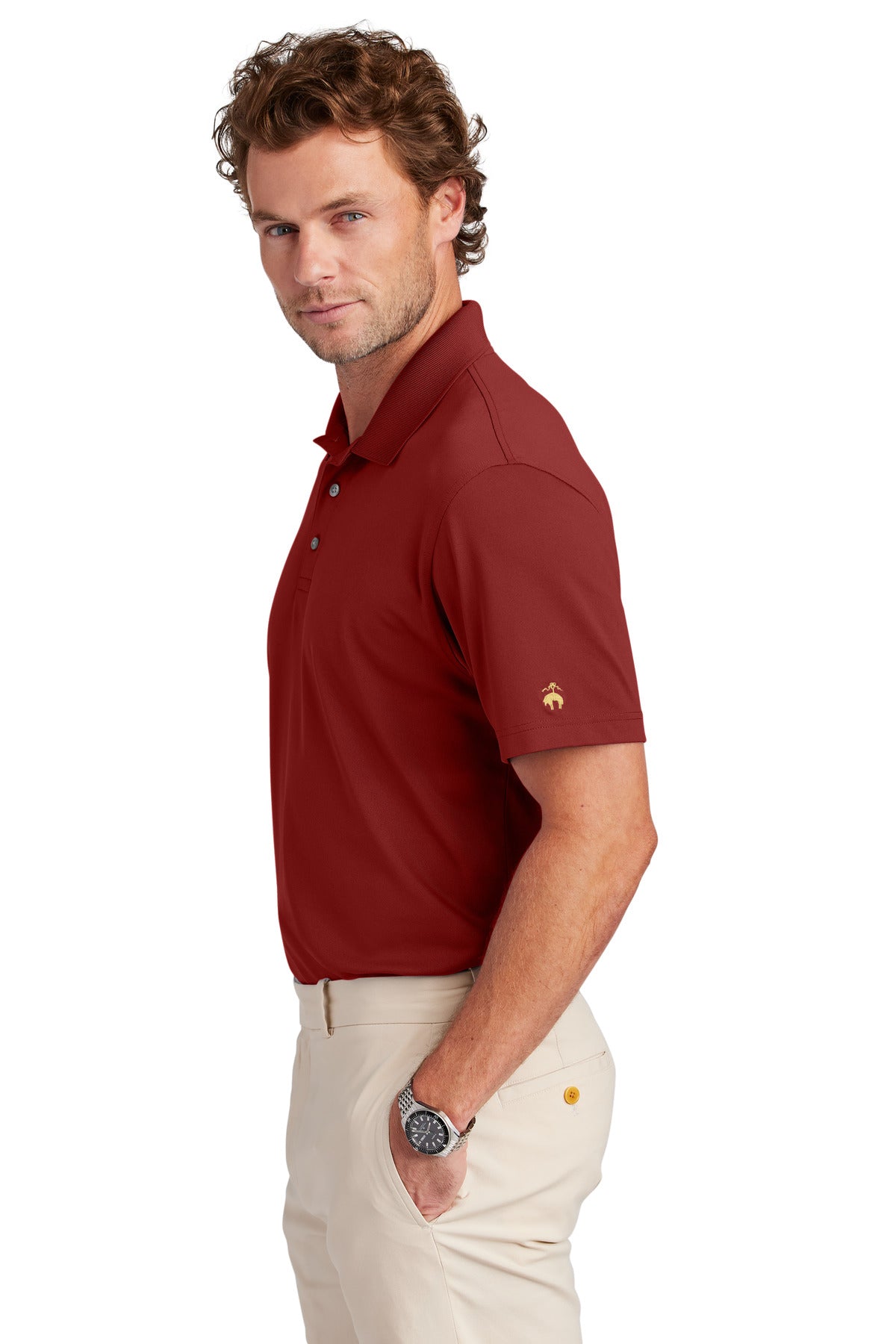 RichRed Brooks Brothers Mesh Pique Performance Polo BB18220