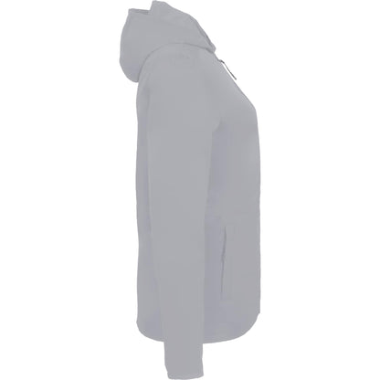 Right View of Grey ANETO Lightweight Packable Jacket - Women's plain