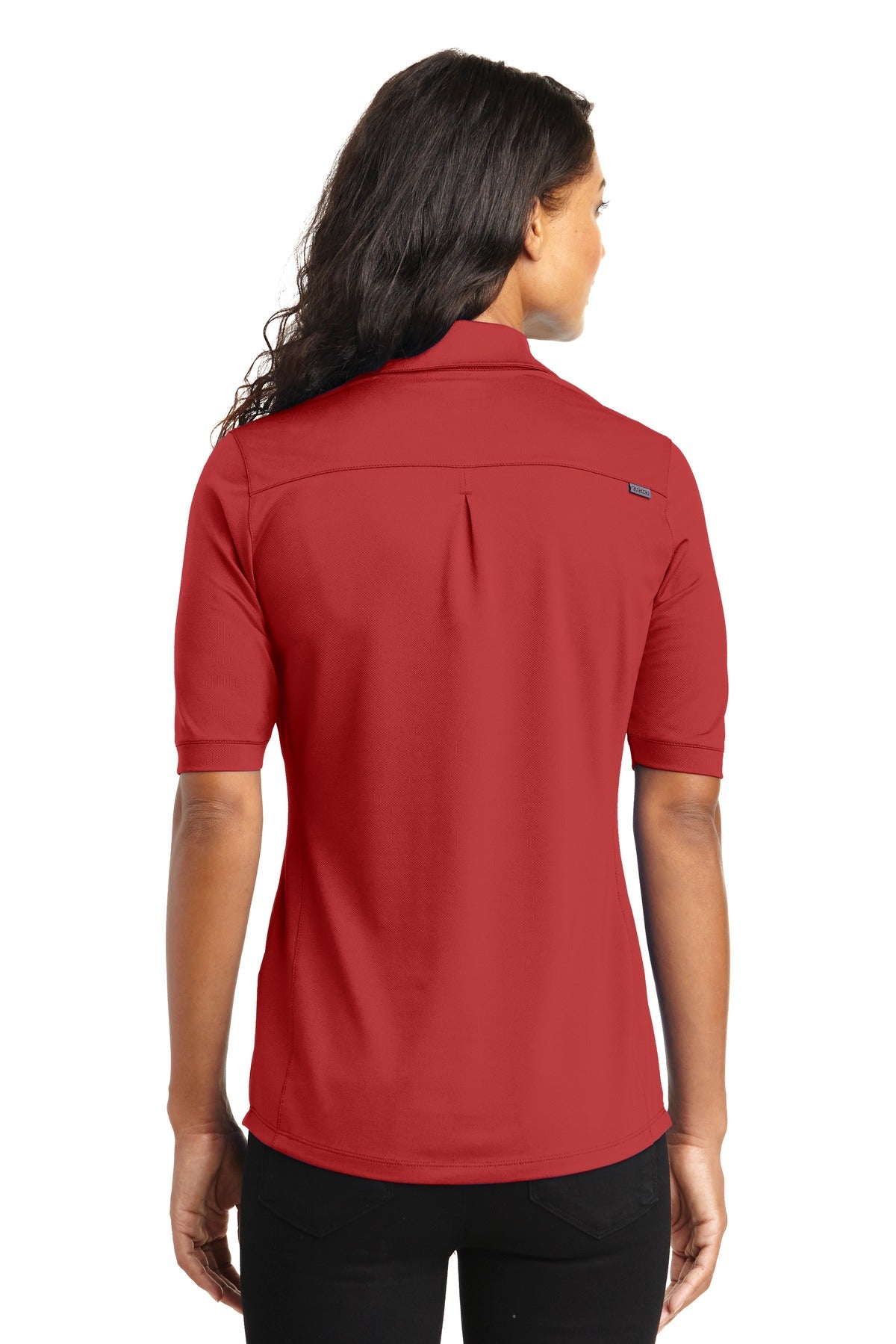 Ripped Red OGIO Women's Metro Polo. LOG130