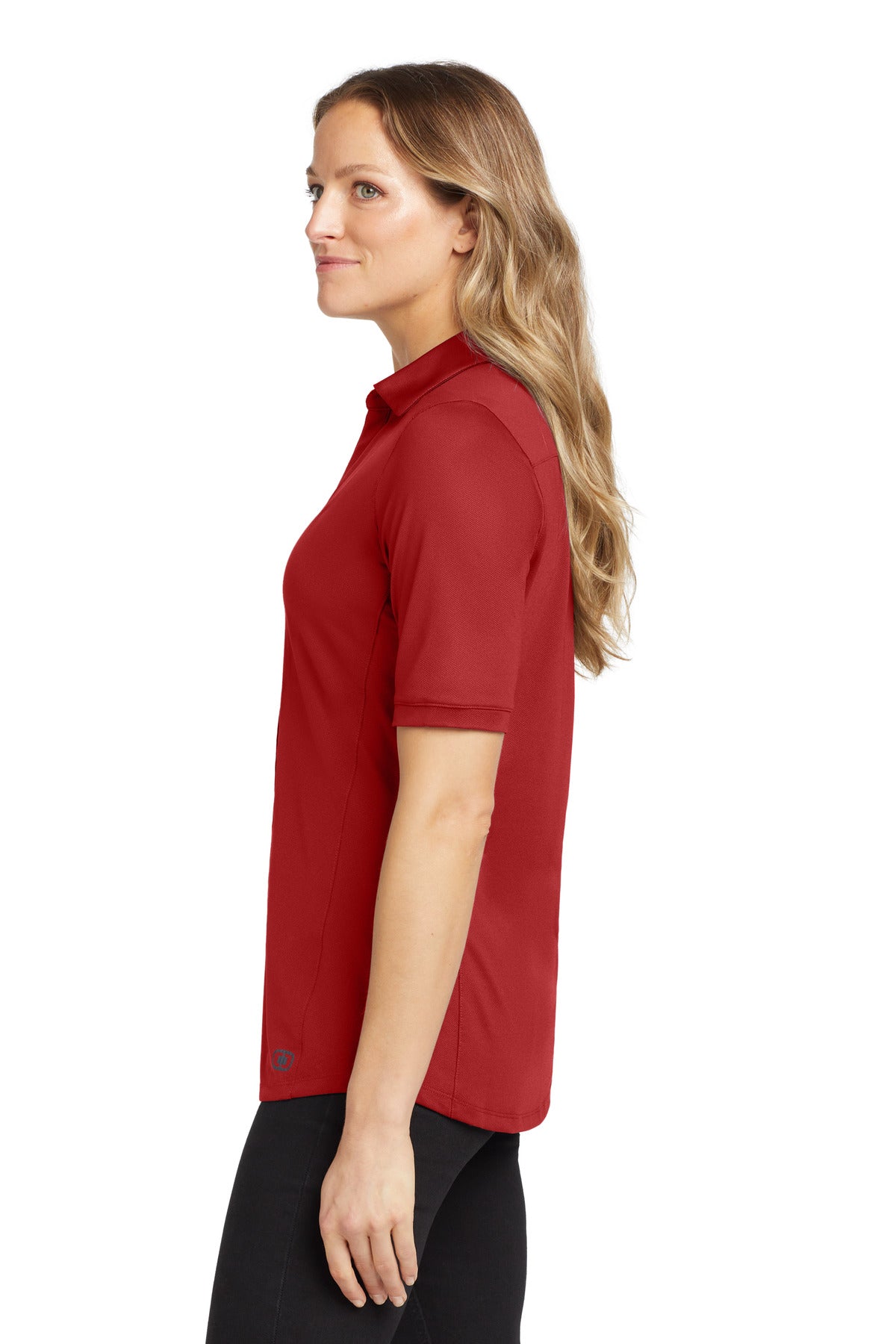 Ripped Red OGIO Women's Metro Polo. LOG130