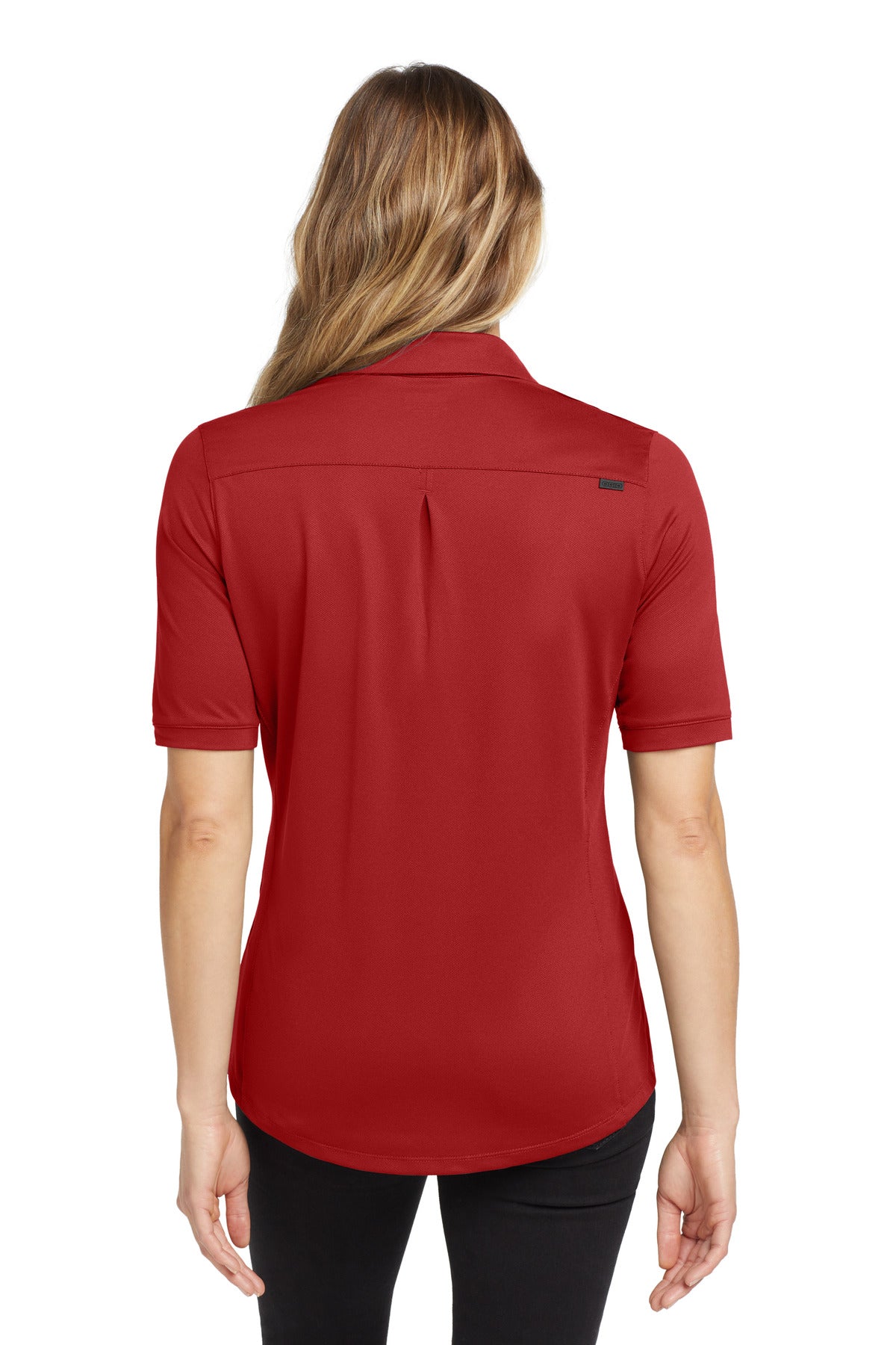 Ripped Red OGIO Women's Metro Polo. LOG130
