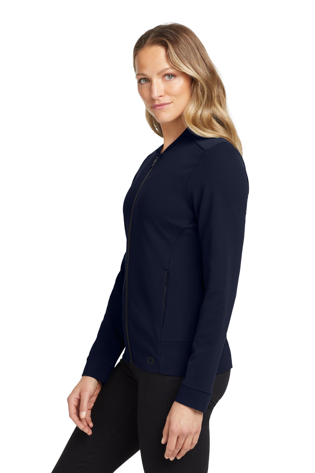 River Blue Nvy OGIO Women's Hinge Full-Zip. LOG820